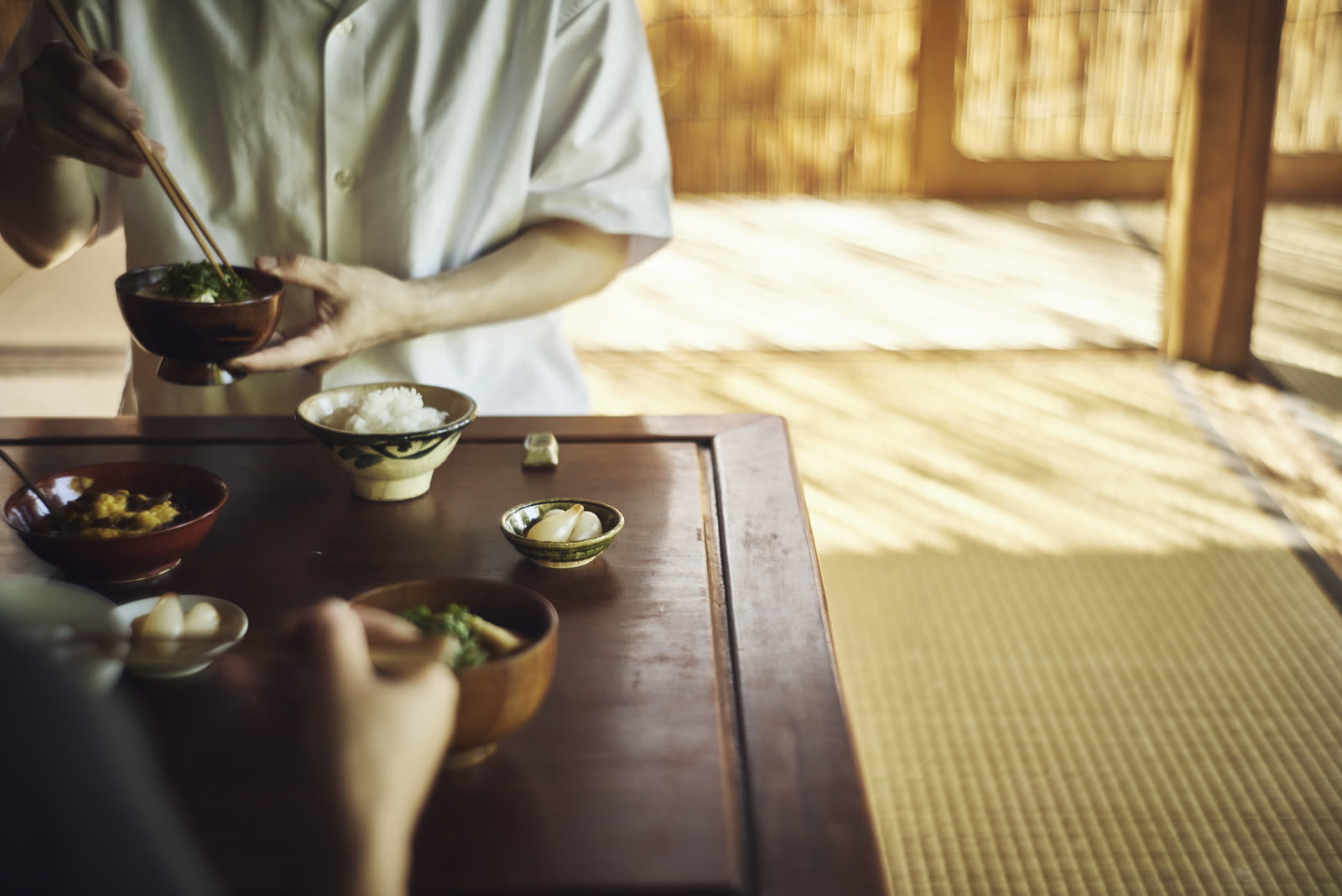 上澤家の朝の食卓