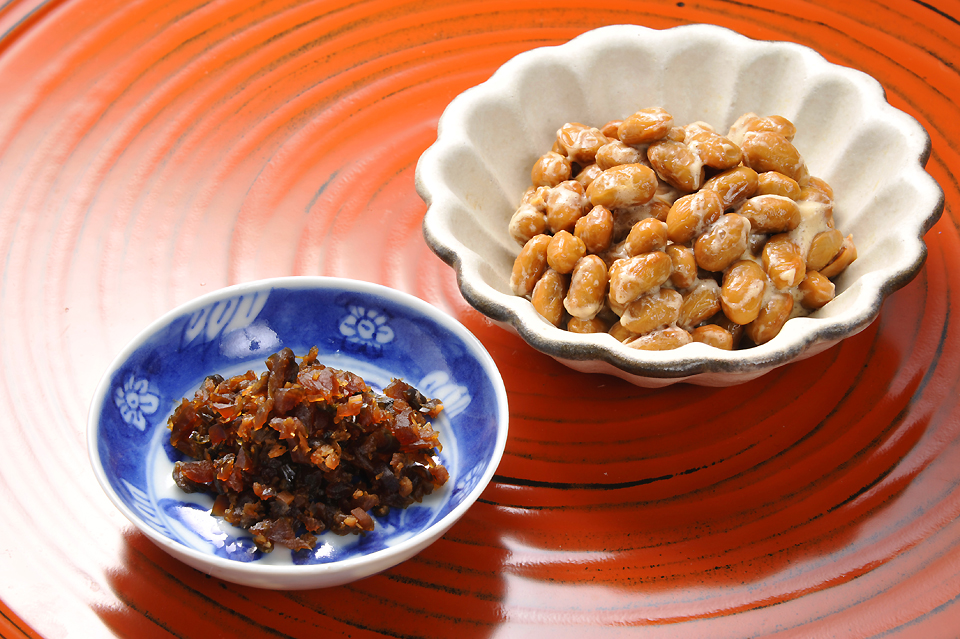 ホロホロふりかけを納豆の薬味に