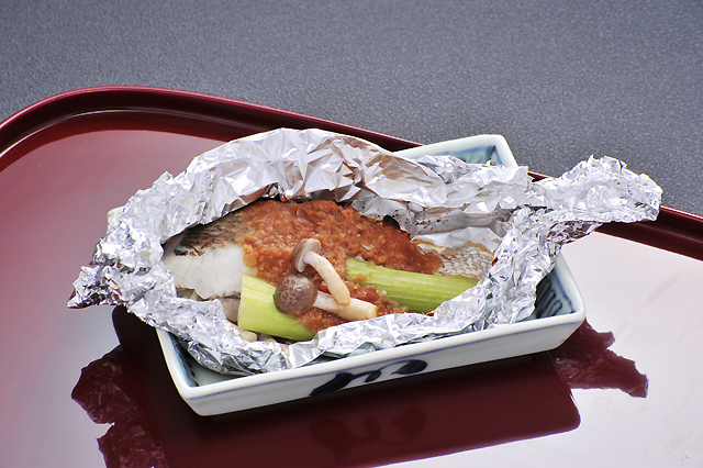 白身魚のフォイル焼き