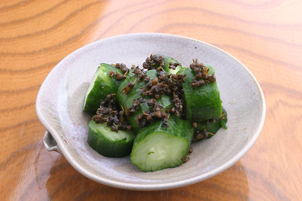 胡瓜の塩もみ