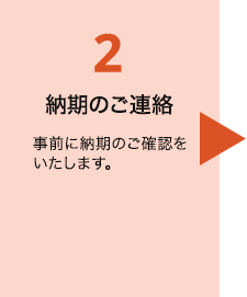 納期のご連絡